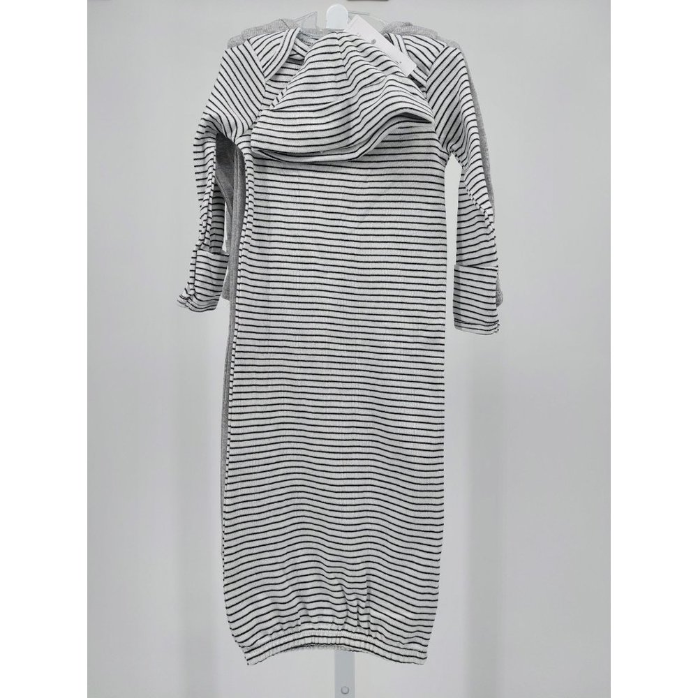 Baby 3 Piece Long Sleeve Sleeper Gown with Hat - Size 3m